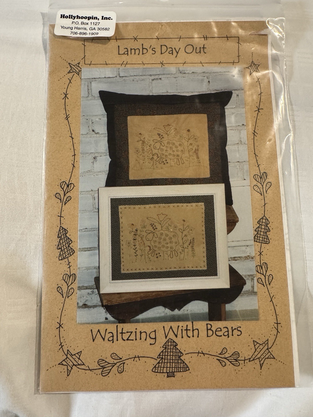 Lambs Day Out Pillow Or Picture Pattern