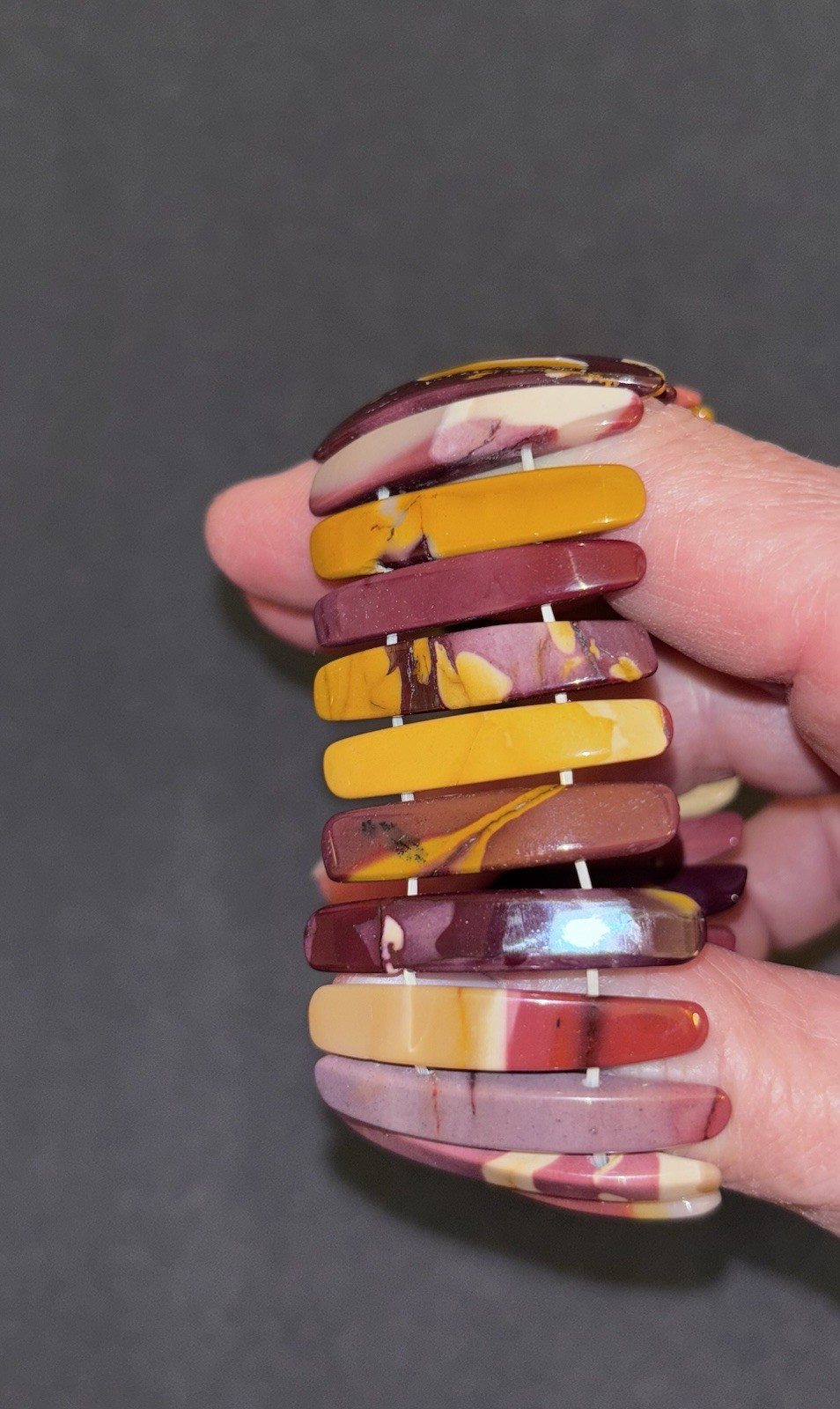 Stone Bracelet From Chile Agate? Stretchy