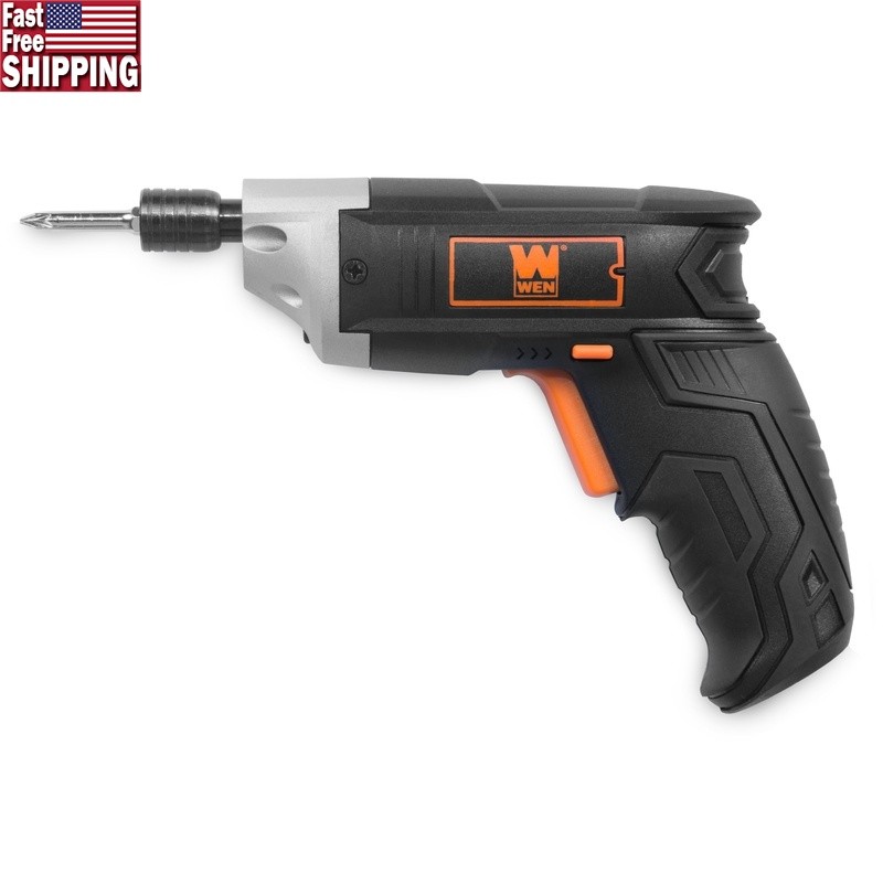 3.6V Lithium-Ion Cordless Screwdriver W/ Bits Battery Meter & Belt Holster New