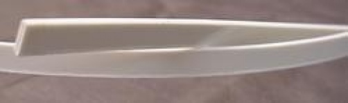 OVER 5 FEET WHITE ABS GUITAR BINDING - thick
