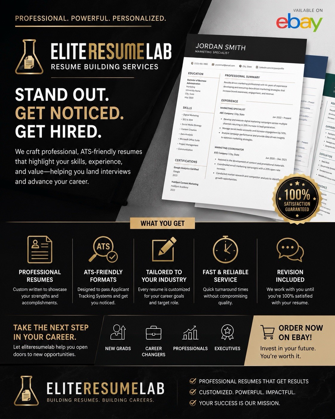 Elite Resume Lab Resume Building Services, ATS-Friendly Professional Resume
