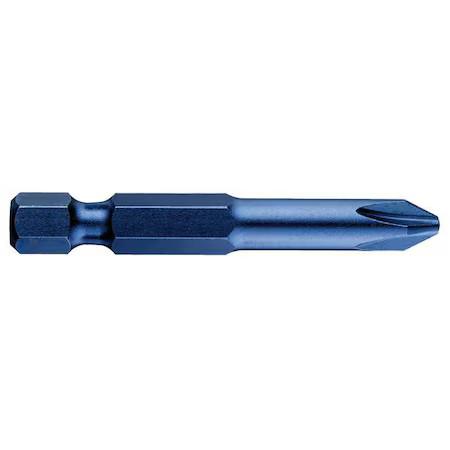 Westward 40L623 Power Bit, Sae, 1/4", Hex Power Drive, Pk5
