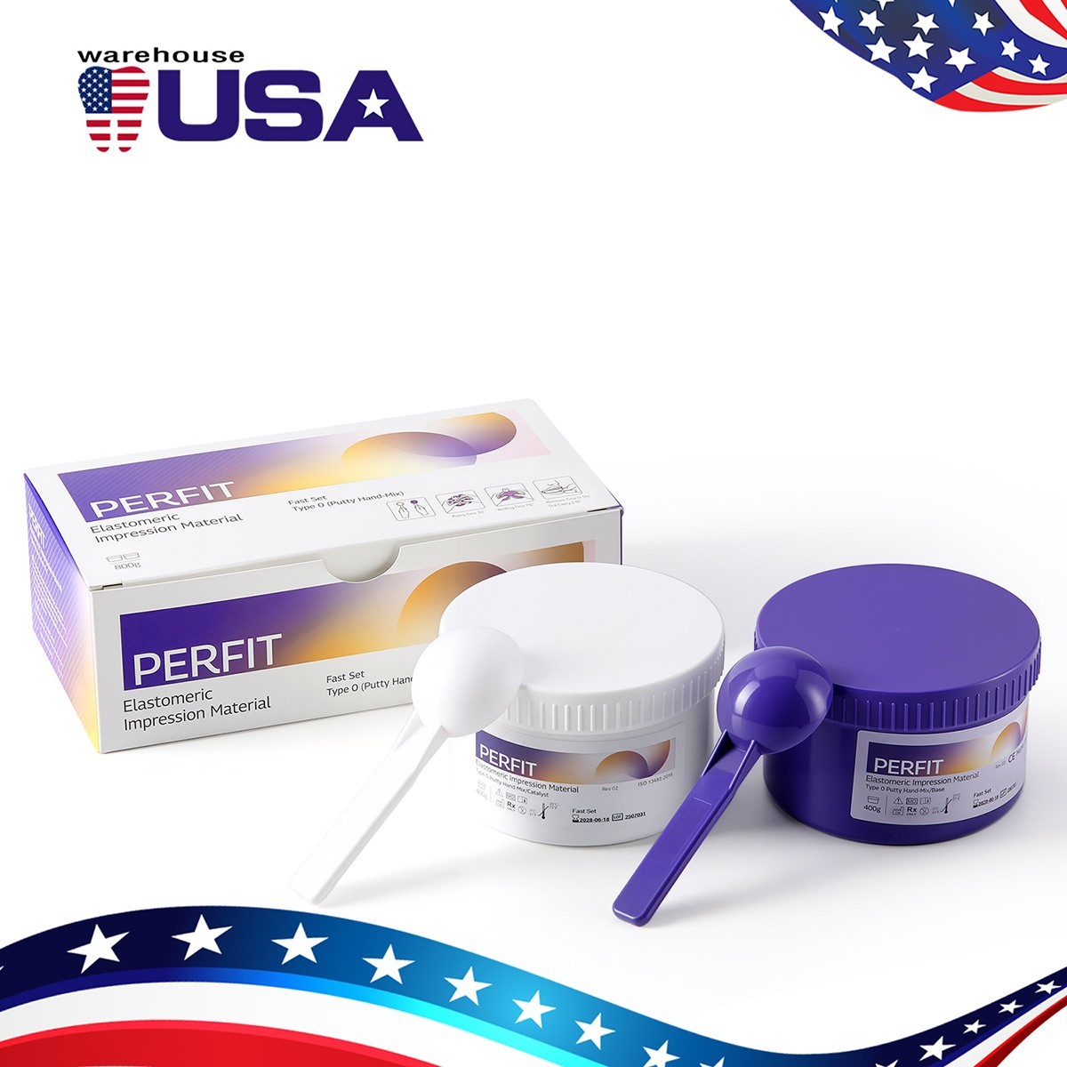 Dental VPS Elastomeric Impression Material Light/Heavy Body Fast Set AZDENT