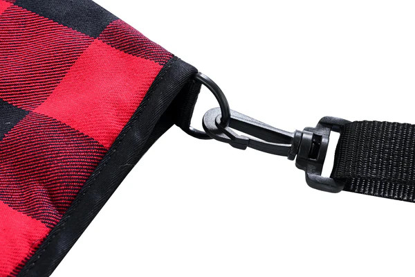 LVAD Flannel Bag Red - Secure Storage for HeartMate Controller & Battery Pouch