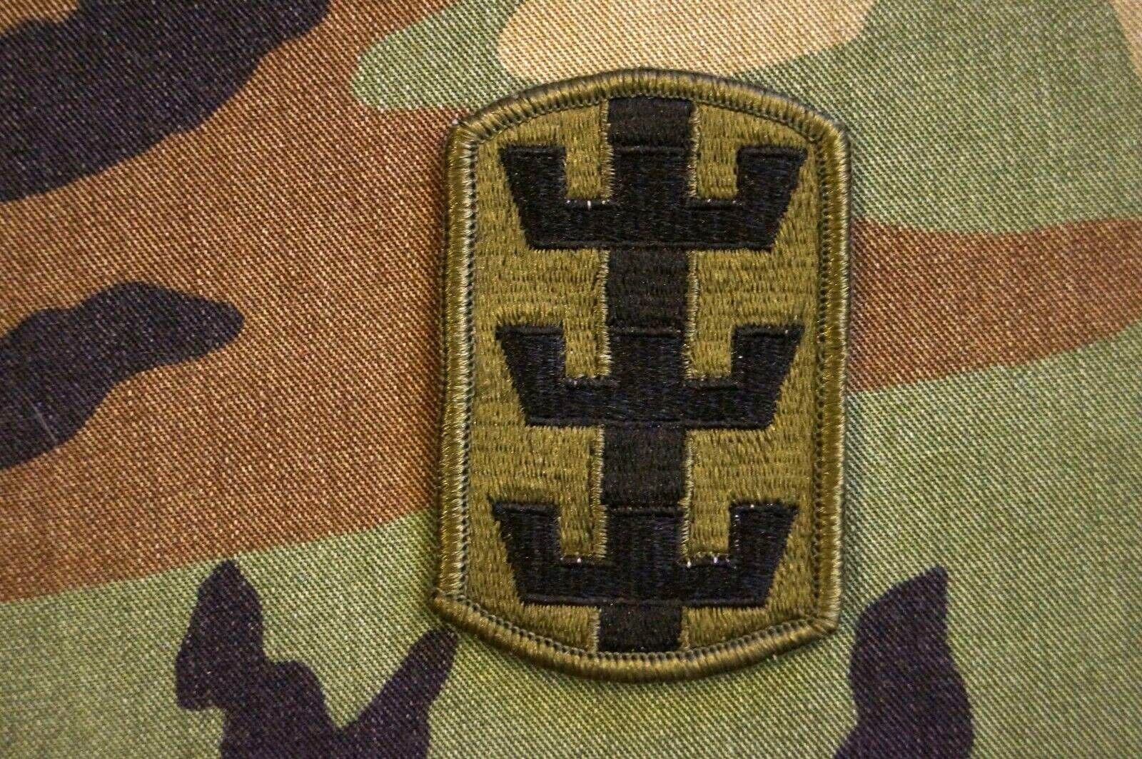 Military Patch US Army 130th Engineer Brigade BDU Subdued Sew On Authentic RARE