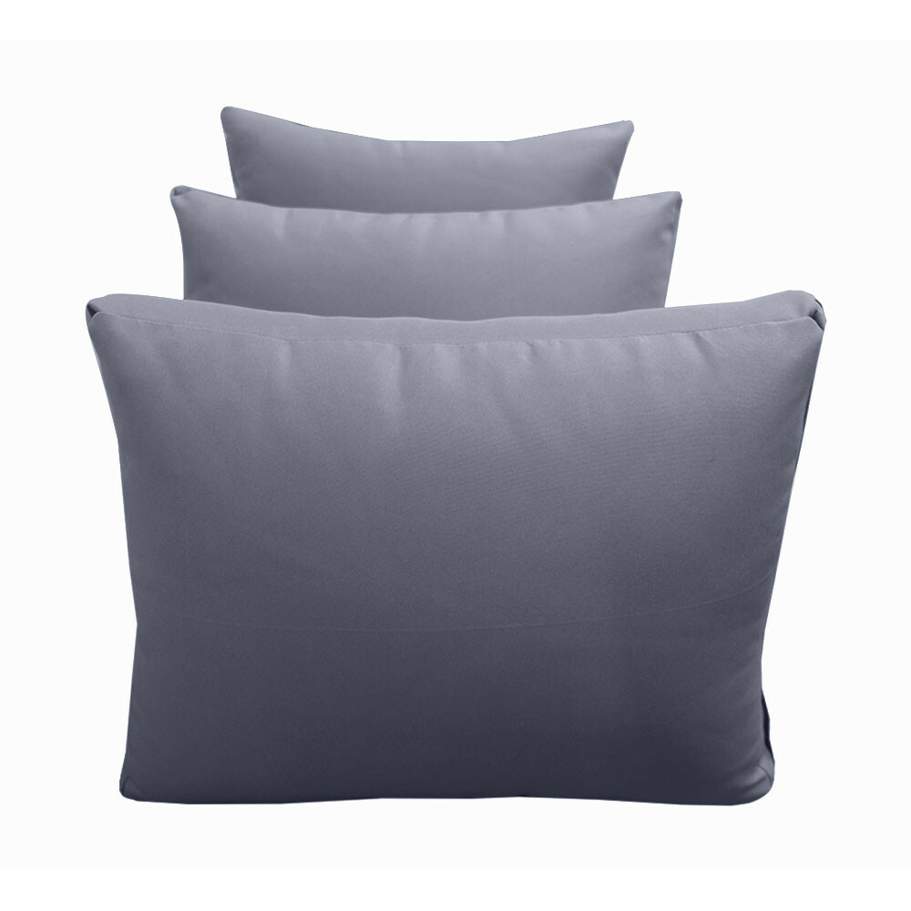 |SLIPCOVER ONLY|S3 Outdoor Bolster Backrest Pillow Covers Knife Edge Queen AD001