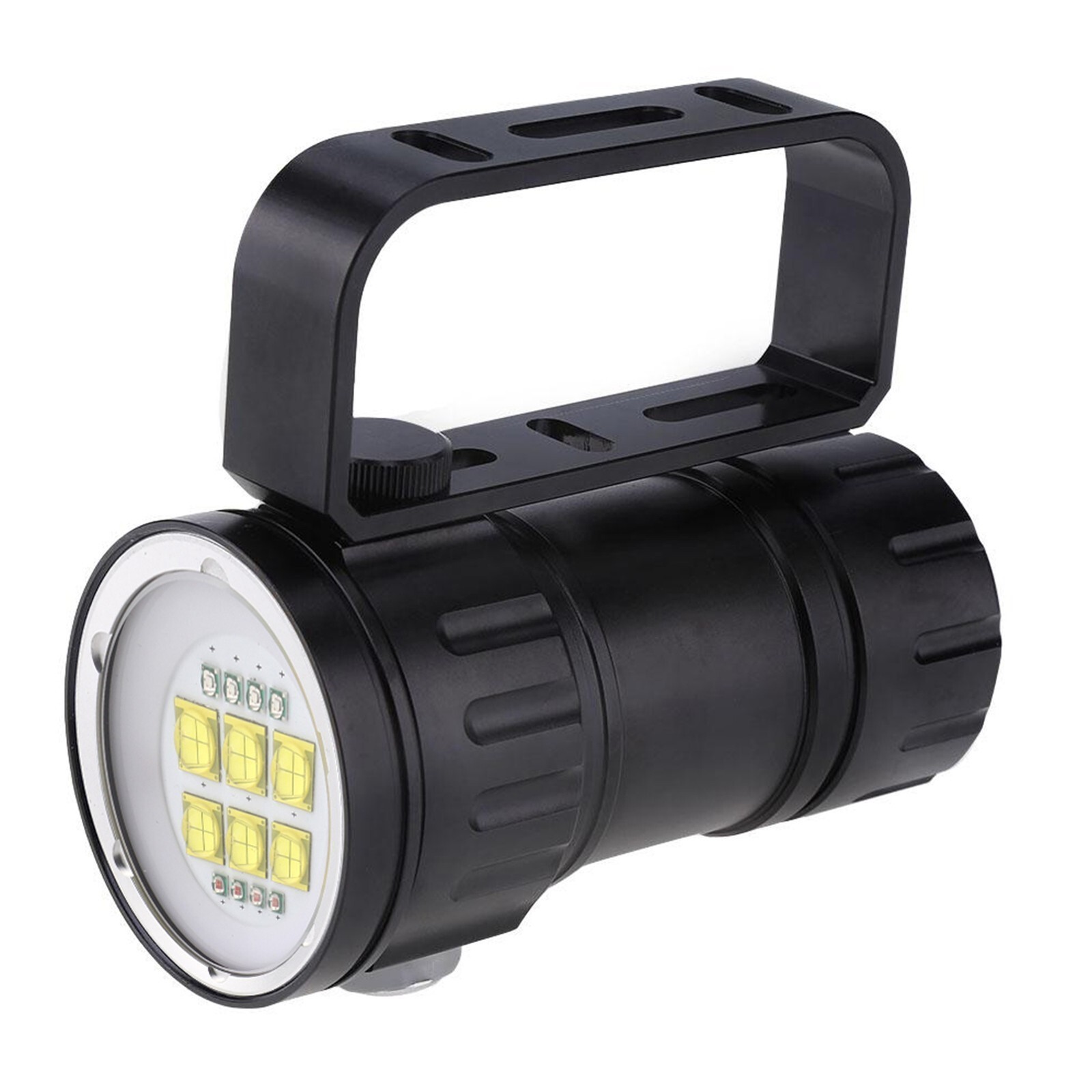 Outdoor Waterproof LED Diving Flashlight Red Blue White Light Torch Underwater