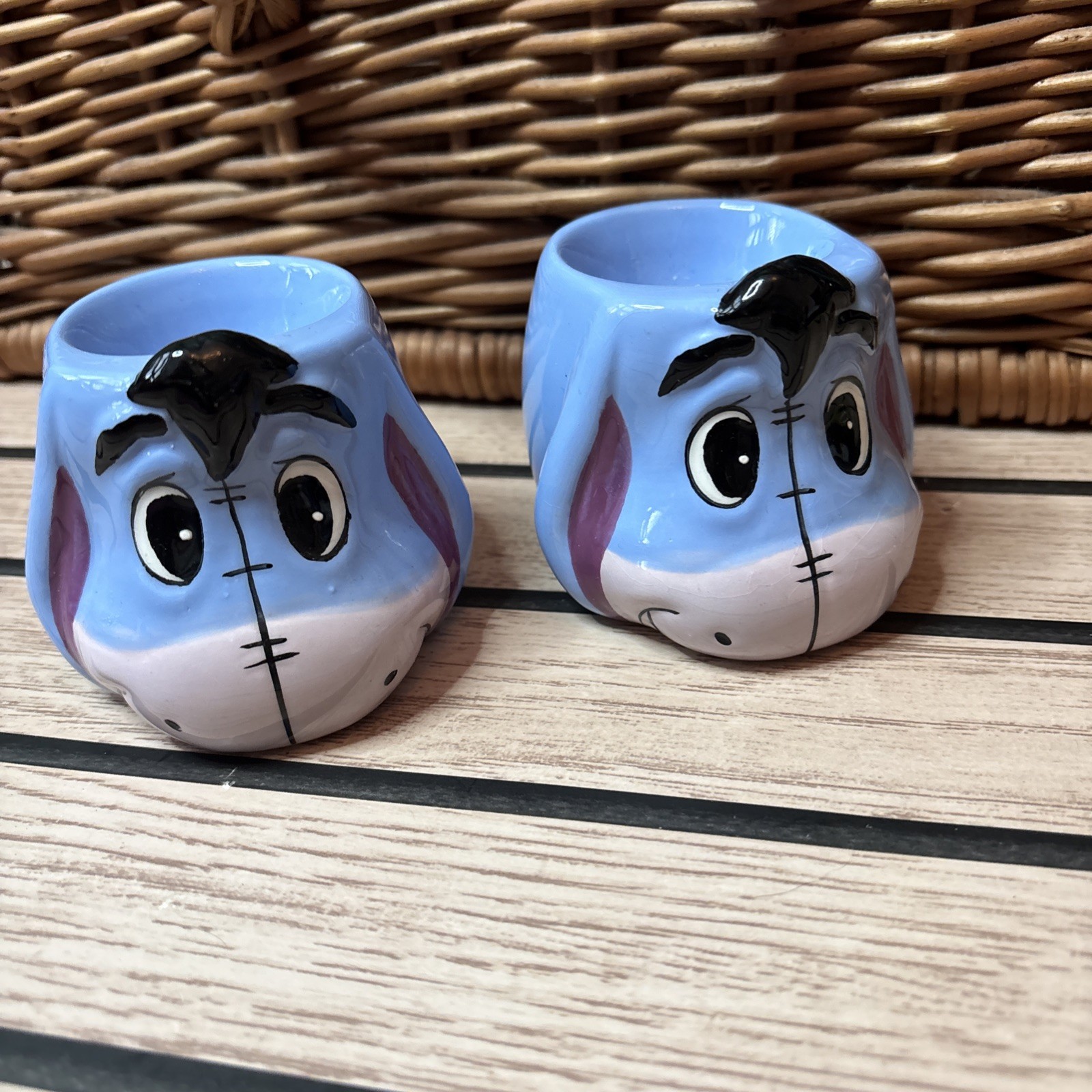 Disney EEYORE Egg Cup x 2 Winnie The Pooh
