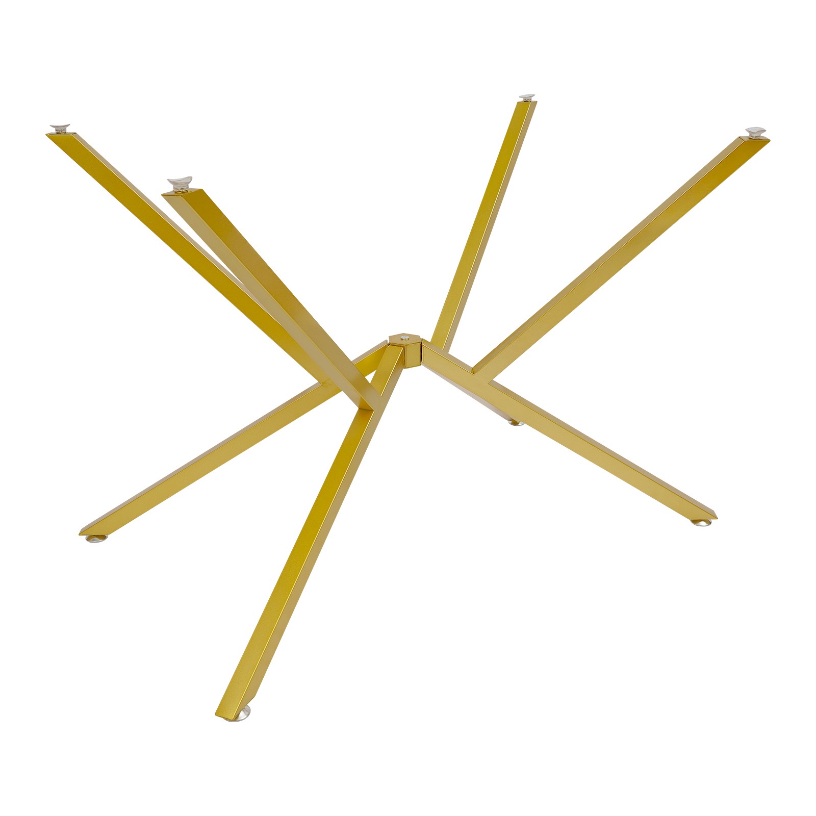 Floorstanding Metal Table Legs, Table Crossed-leg, Modern Table Legs Gold