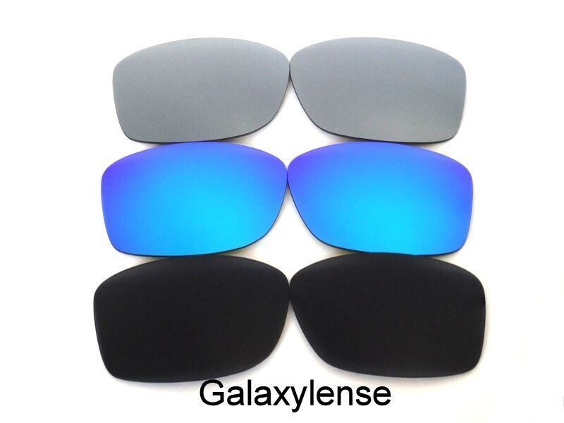 Galaxy Replacement Lenses For Oakley Jupiter Squared Black/Blue/Gray Polarized