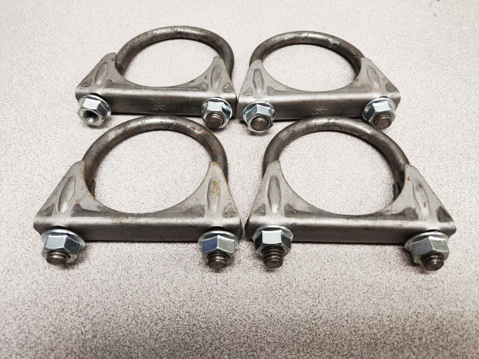 4x 3" Exhaust Clamps Heavy Duty Muffler Clamps U-Bolts Walker  USA