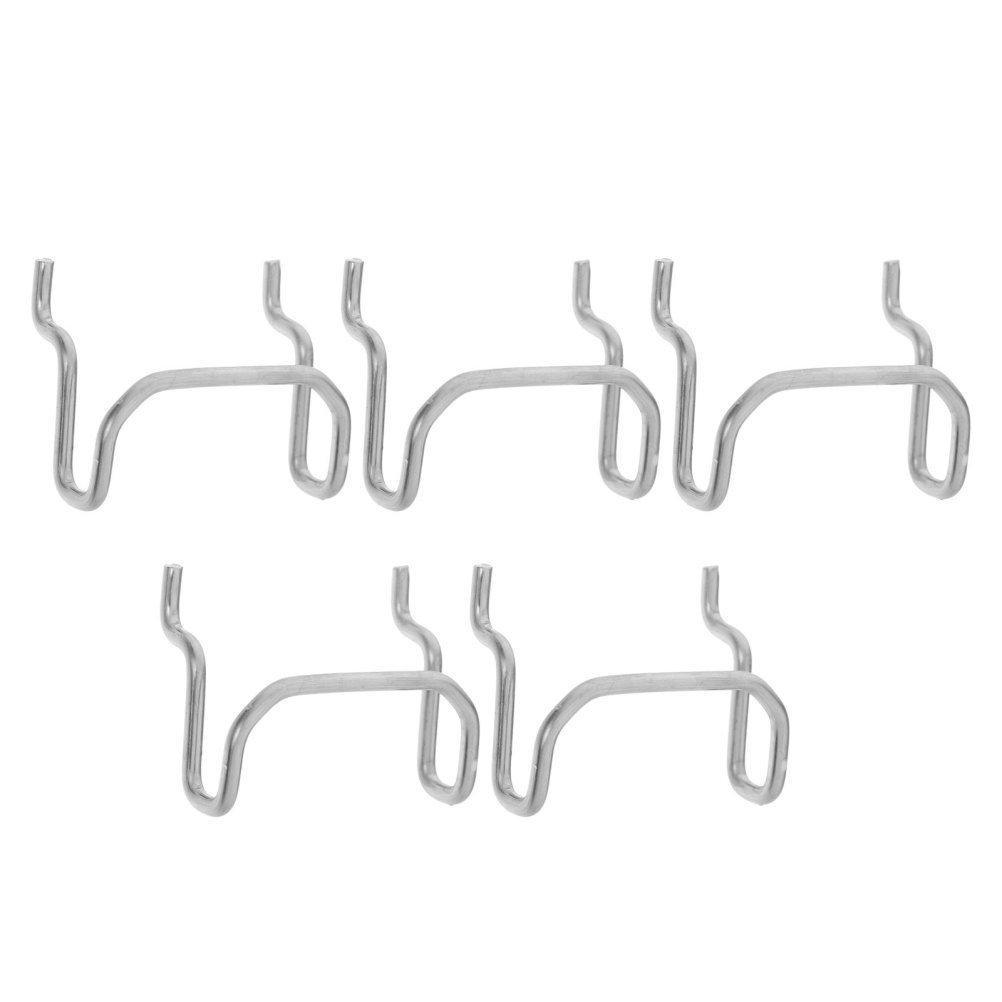 5Pcs Durable Stainless Steel Pegboard Hooks Heavy Duty for Garage and Workshop