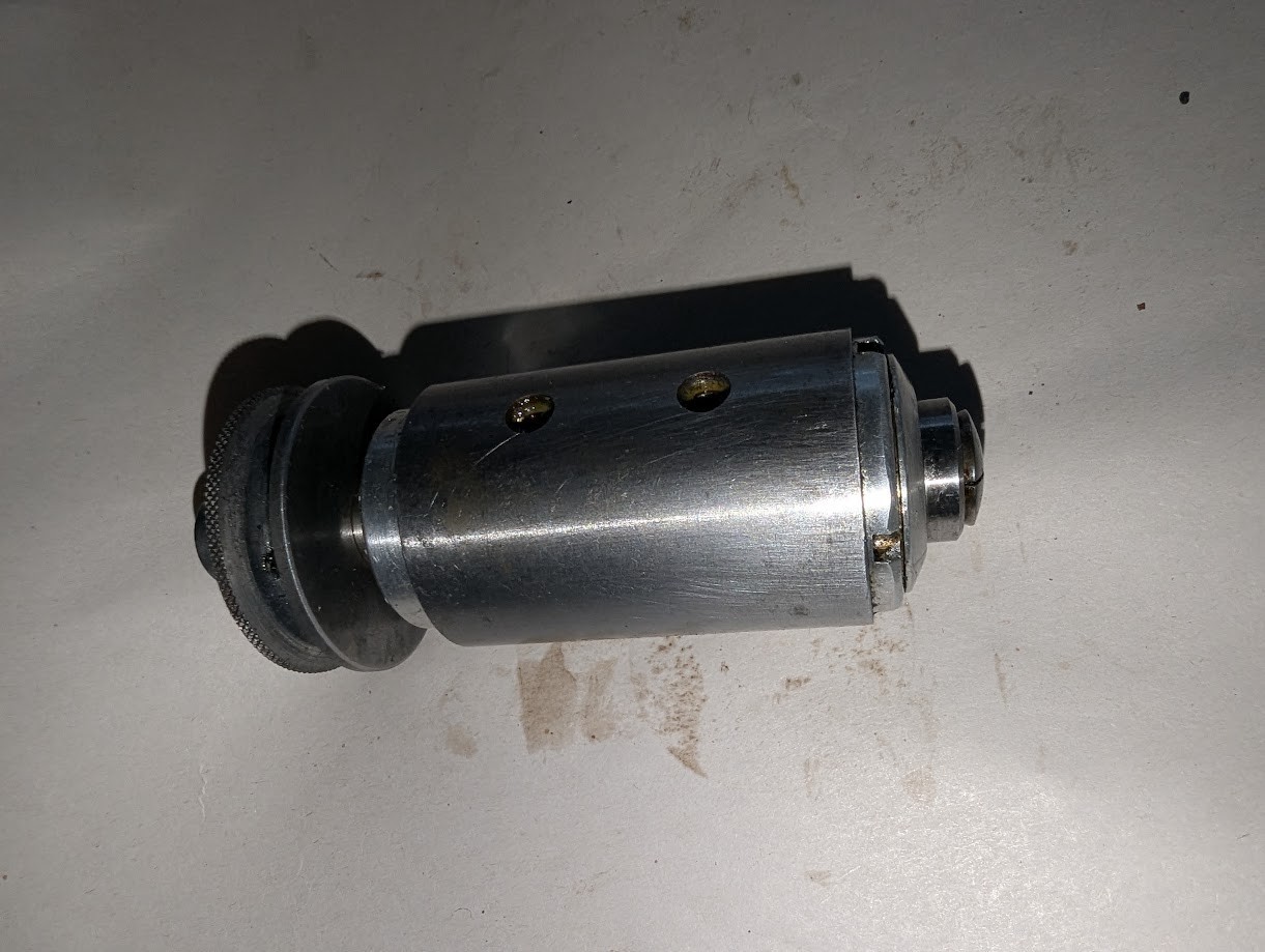 LEVIN LATHE 8MM ACCESSORY SPINDLE - GOOD DRAWBAR, KEY - GOOD CONDITION