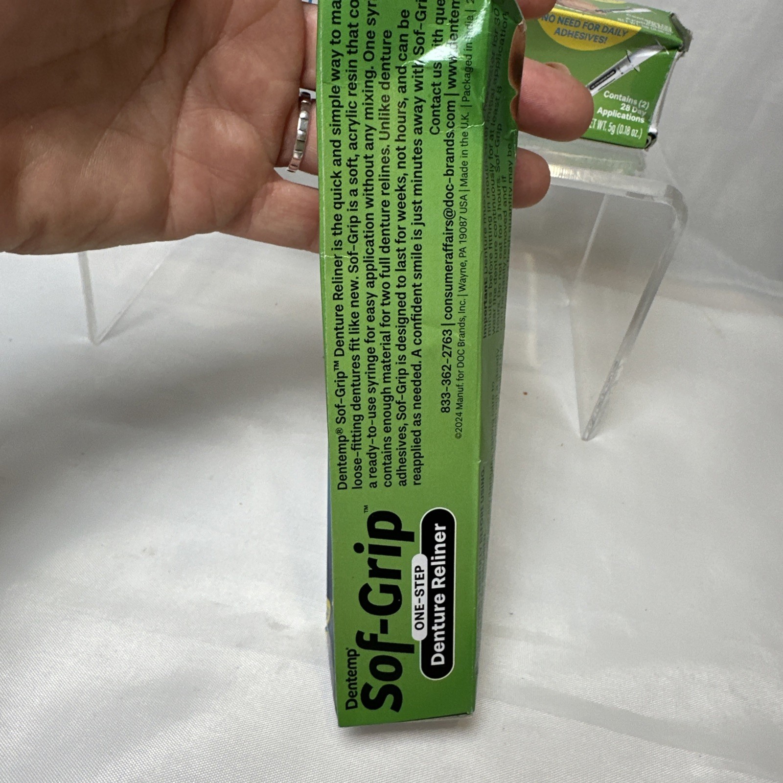 Dentemp Sof-Grip 1-Step Denture Care - 5g (1 Pack)