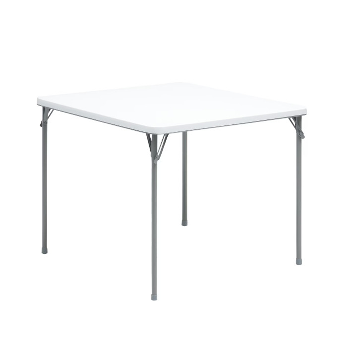 Mainstays 34" Fixed Table Top Folding Legs Card Table, White