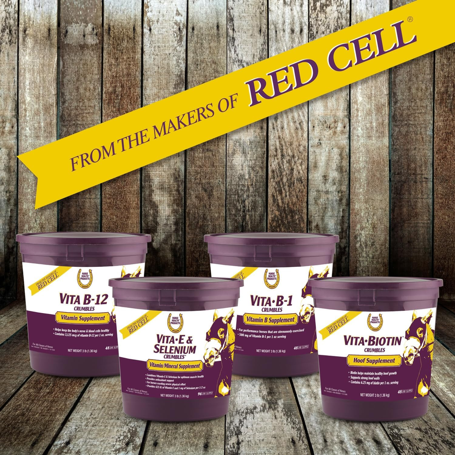 Vita Biotin Crumbles Horse Hoof Supplement, Helps Maintain Healthy, Sound Hoo...
