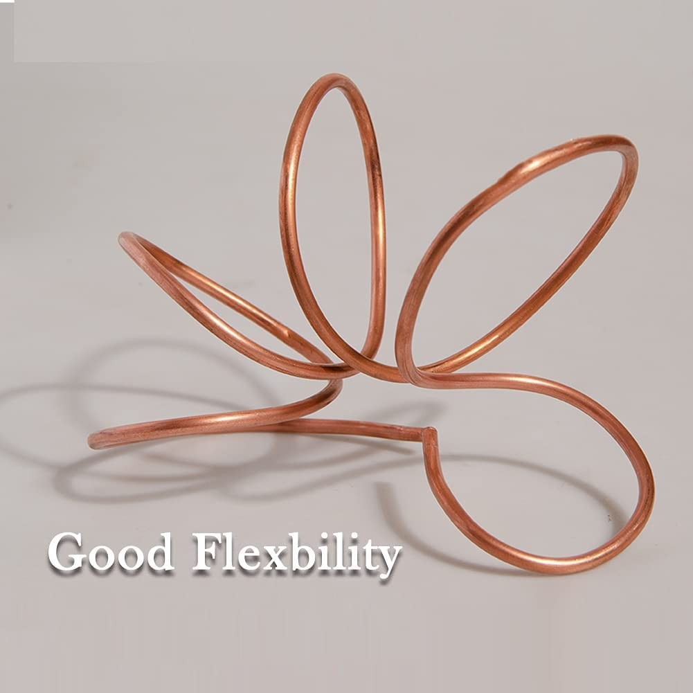 Tynulox Pure Copper Tubing - 5/32" OD 1/8" ID 3FT Soft Coil OD,