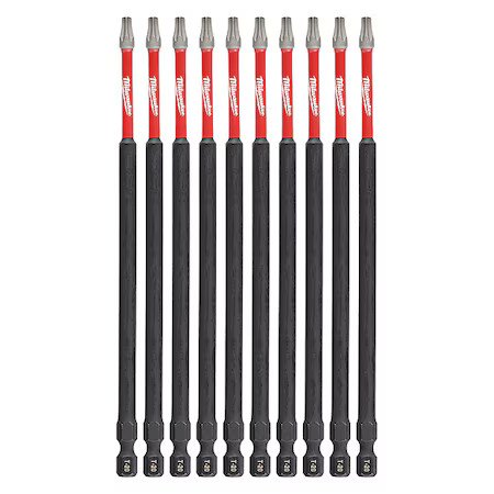 Milwaukee Tool 48-32-4244 6 In. Torx T15 Shockwave Impact Duty Power Bit (10 Pk)