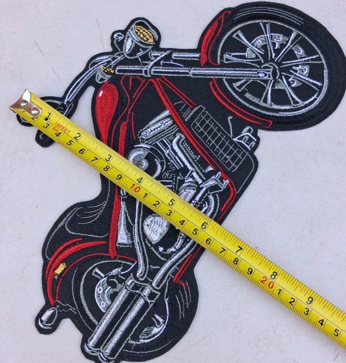 Motorcycle Biker Large Embroidered Iron-on Patch back jacket patches