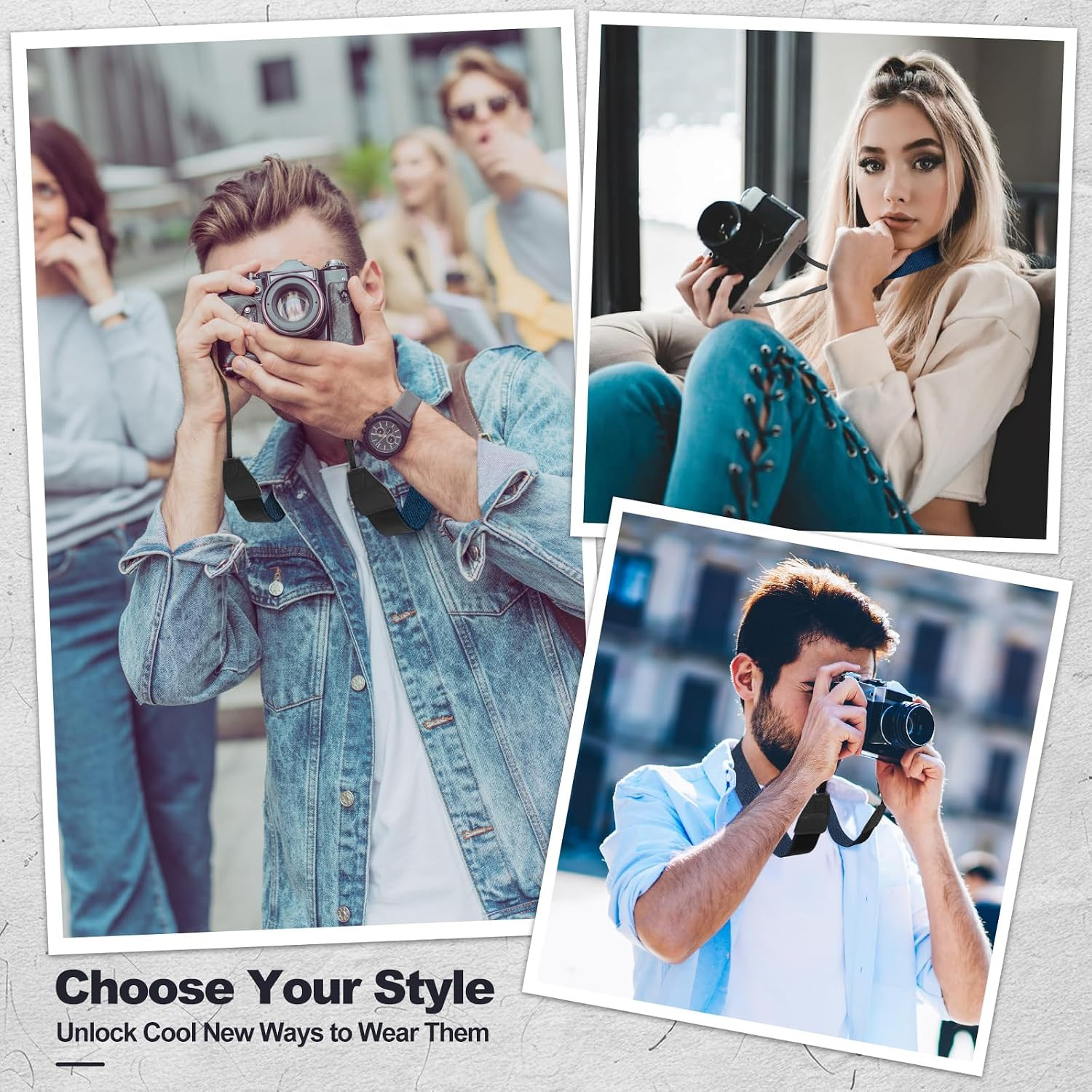 Universal Camera Strap - Camera Neck Strap, Adjustable Shoulder Straps Compatibl