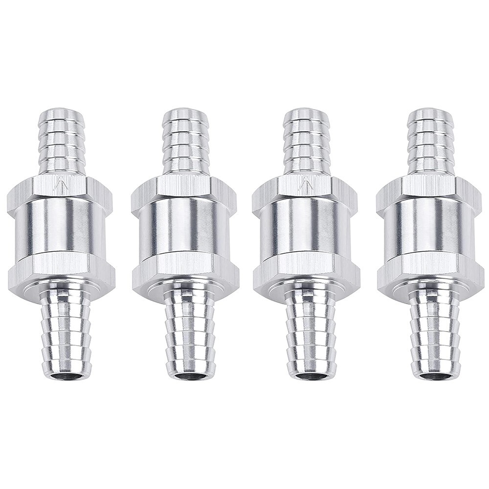 4x 10mm 3/8" Fuel Line Non-Return One Way Air Fuel Oil Check Valve Diesel Gas