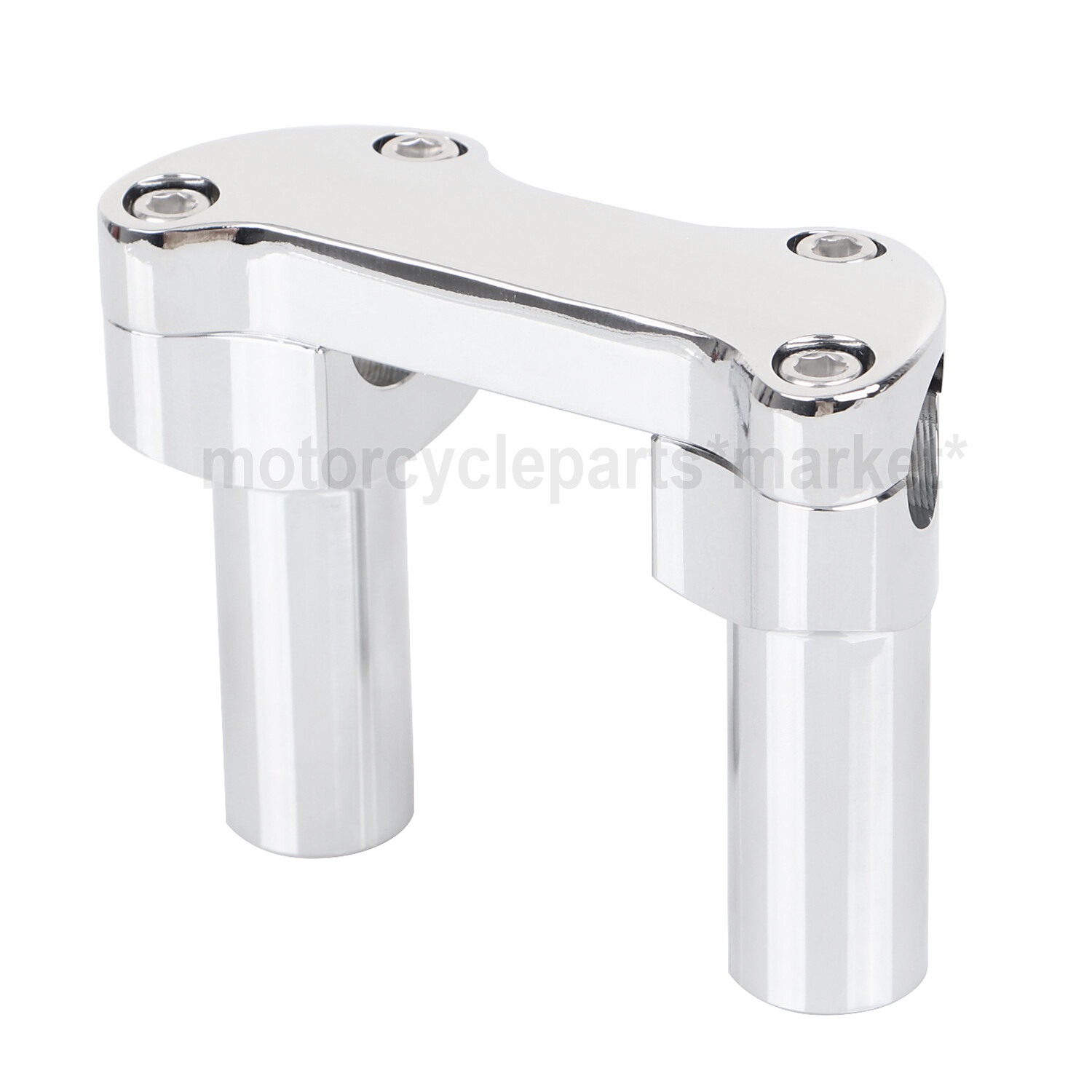 Front 3.5" CNC Handlebar Risers Top Clamp For Harley Heritage Softail Dyna FXDL