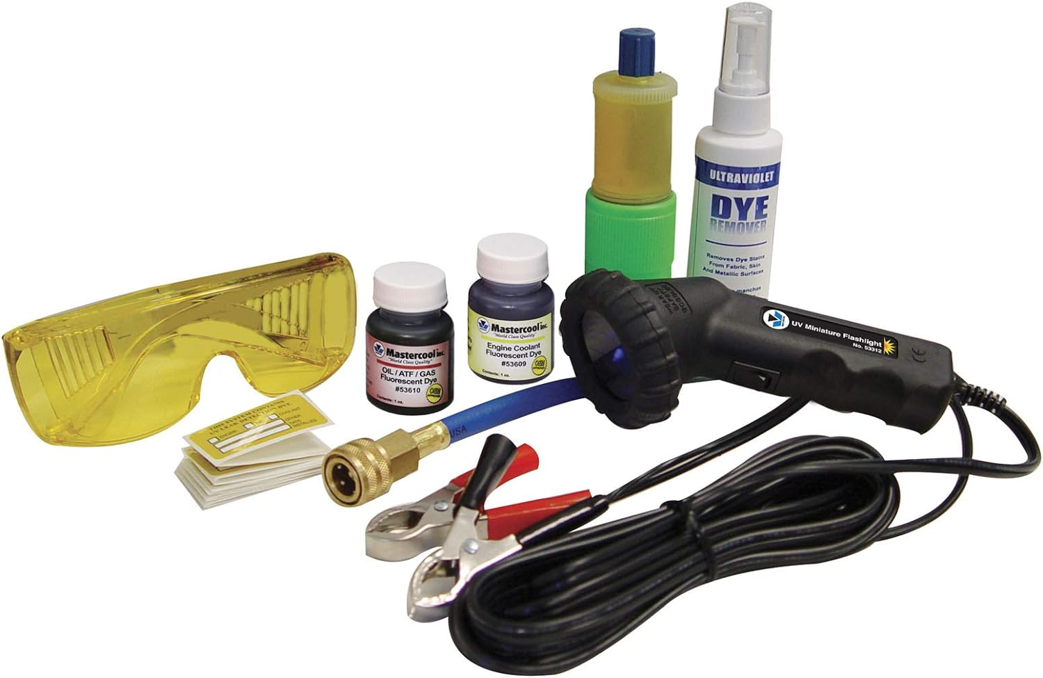 Mastercool Professional UV Leak Detector Kit With 50W Mini Light Black