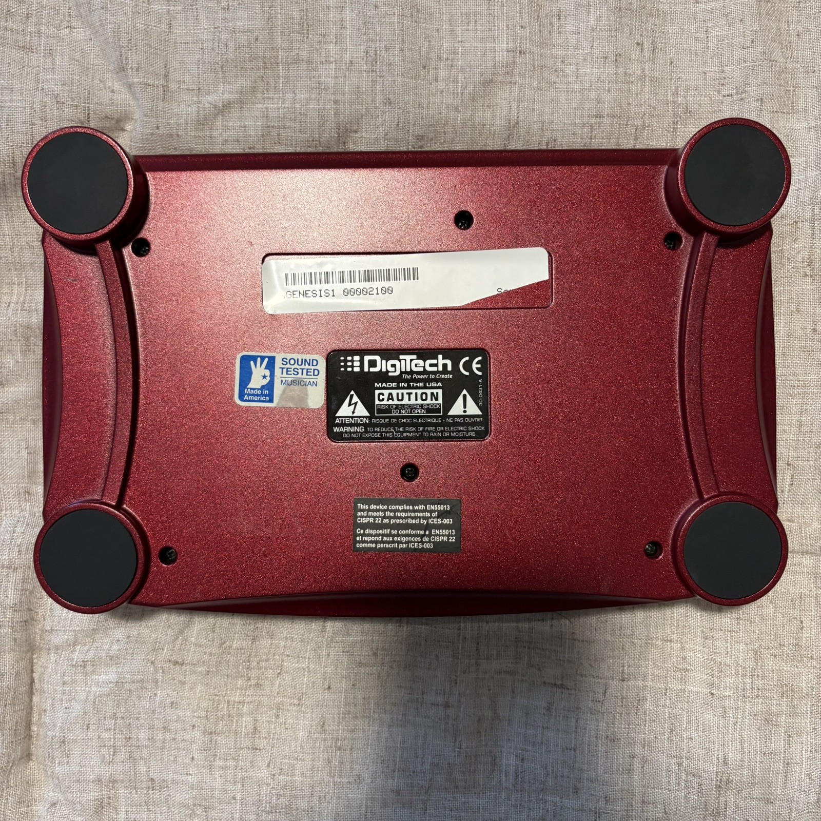 DigiTech Genesis 1 Guitar Preamp / Effects Modelling Device AC adapter included
