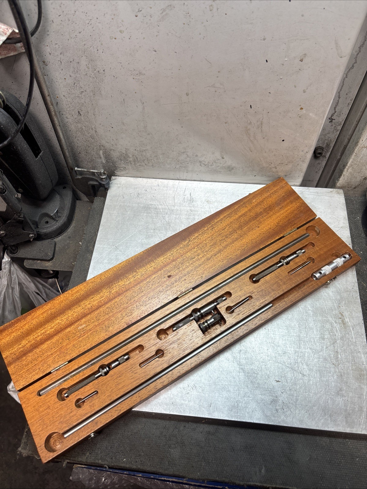 Brown & Sharpe 599-845-14 W/Wood Case for Trammel w/ 14" Beam(LOOK)