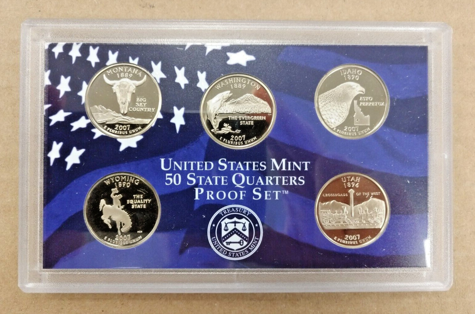 2007 S U.S. Mint 14 Coin Proof Set w/ Original Packaging and Certs