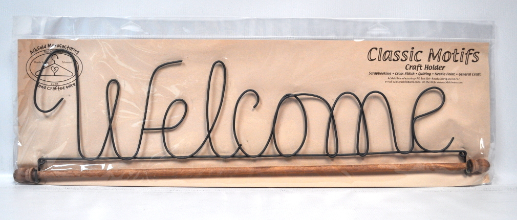 Classic Motifs 22 Inch Welcome Craft Holder