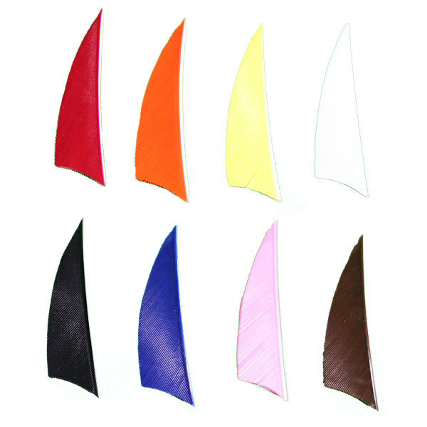 Muddy Buck 2" RW Shield Cut Feathers - 36 Pack  Red