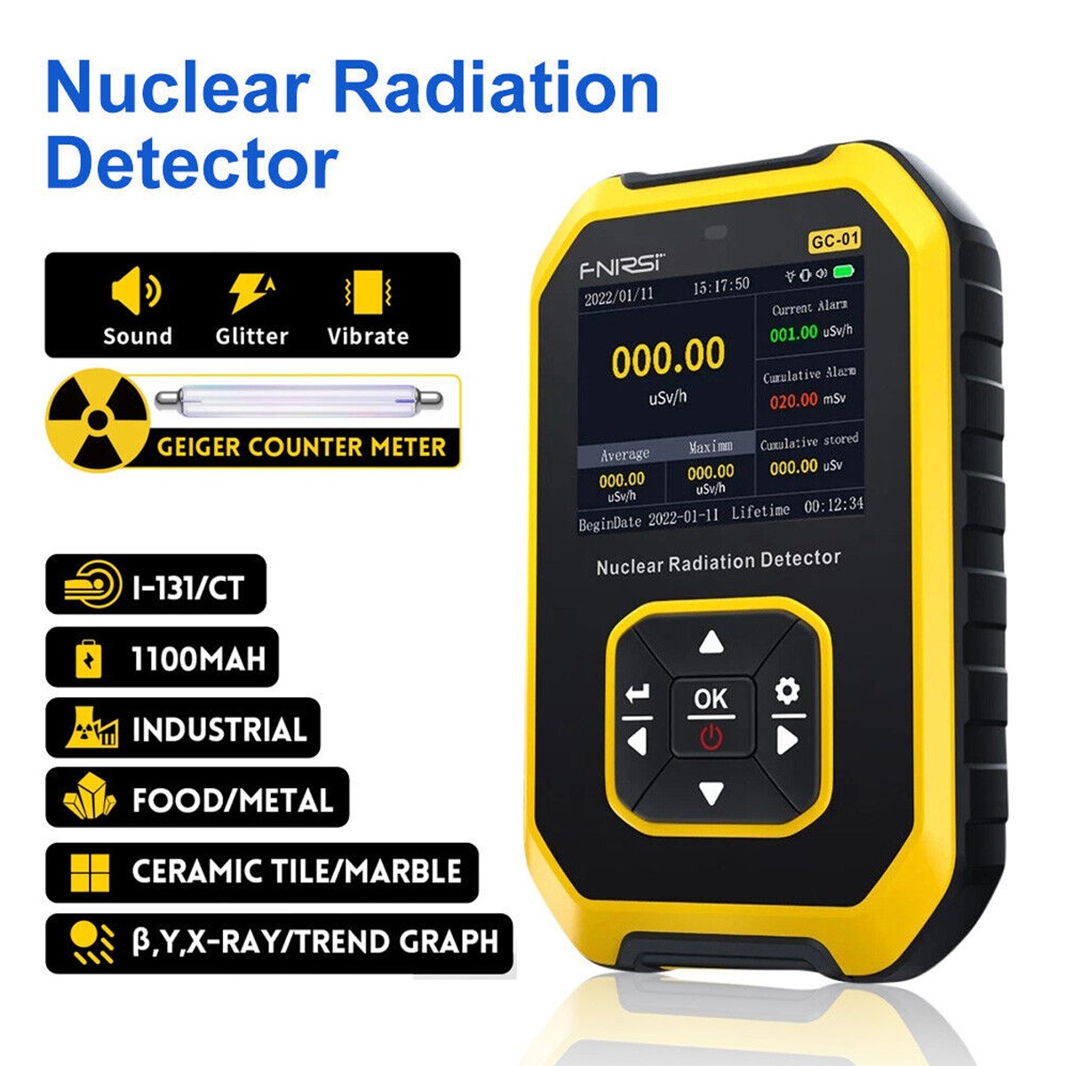 Digital *LCD Geiger Counter Nuclear Radiation Detector β γ X-Ray Test Meter Tool