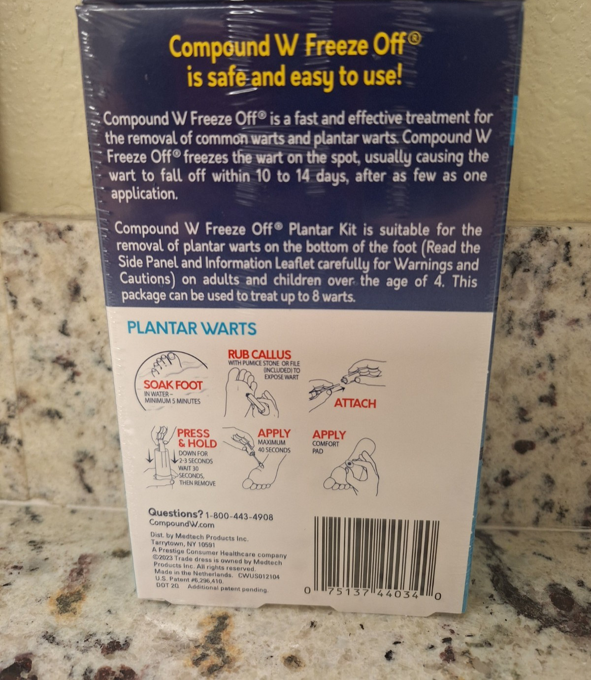 2 PACK Compound W WART REMOVER Freeze Off Plantar Kit