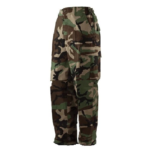 NEW YOUTH BOYS WOODLAND BDU CAMOFLAUGE PANTS MADE IN THE USA SIZE 18