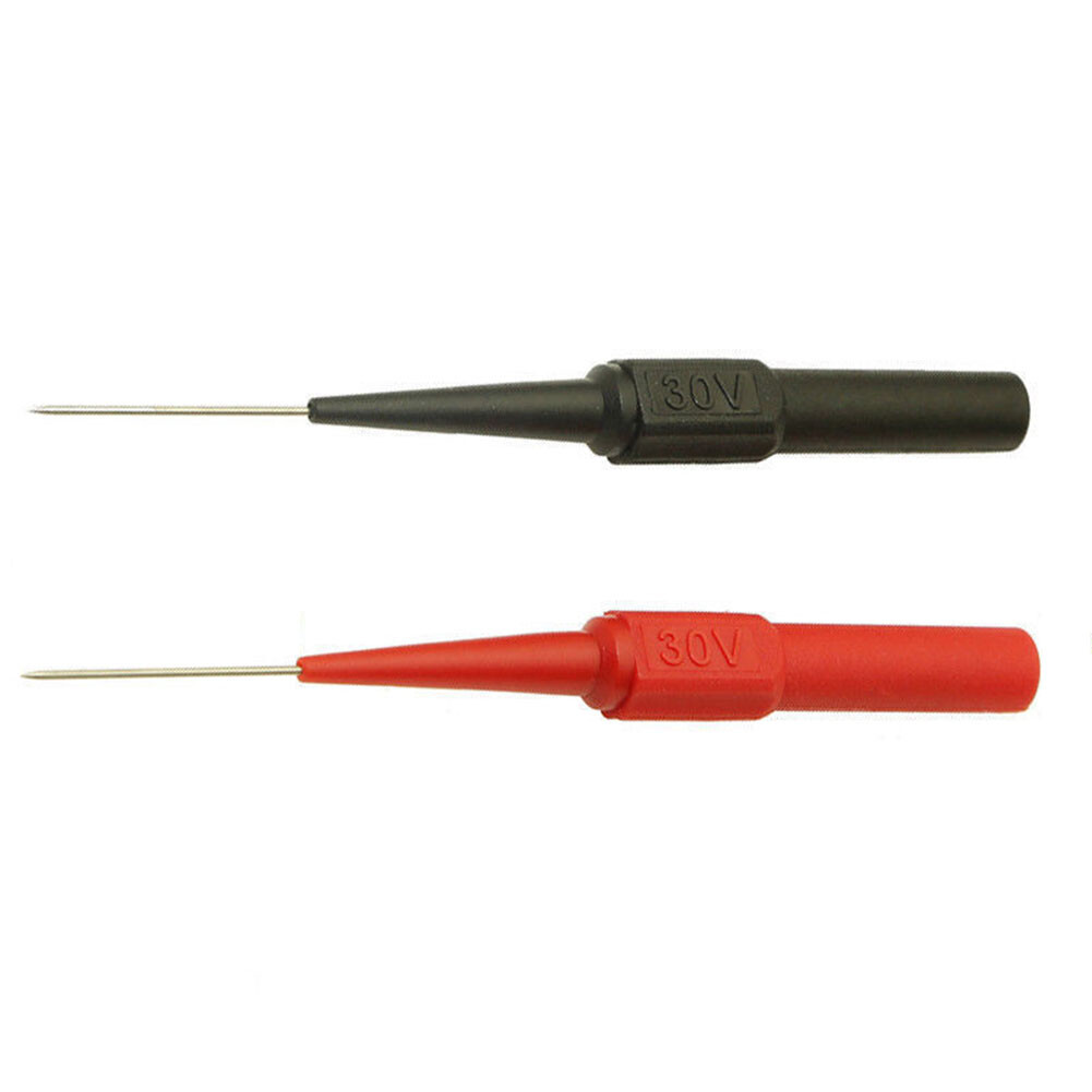 2pcs Multimeter Test Lead Extention Back Piercing Needle Tip Test Probes
