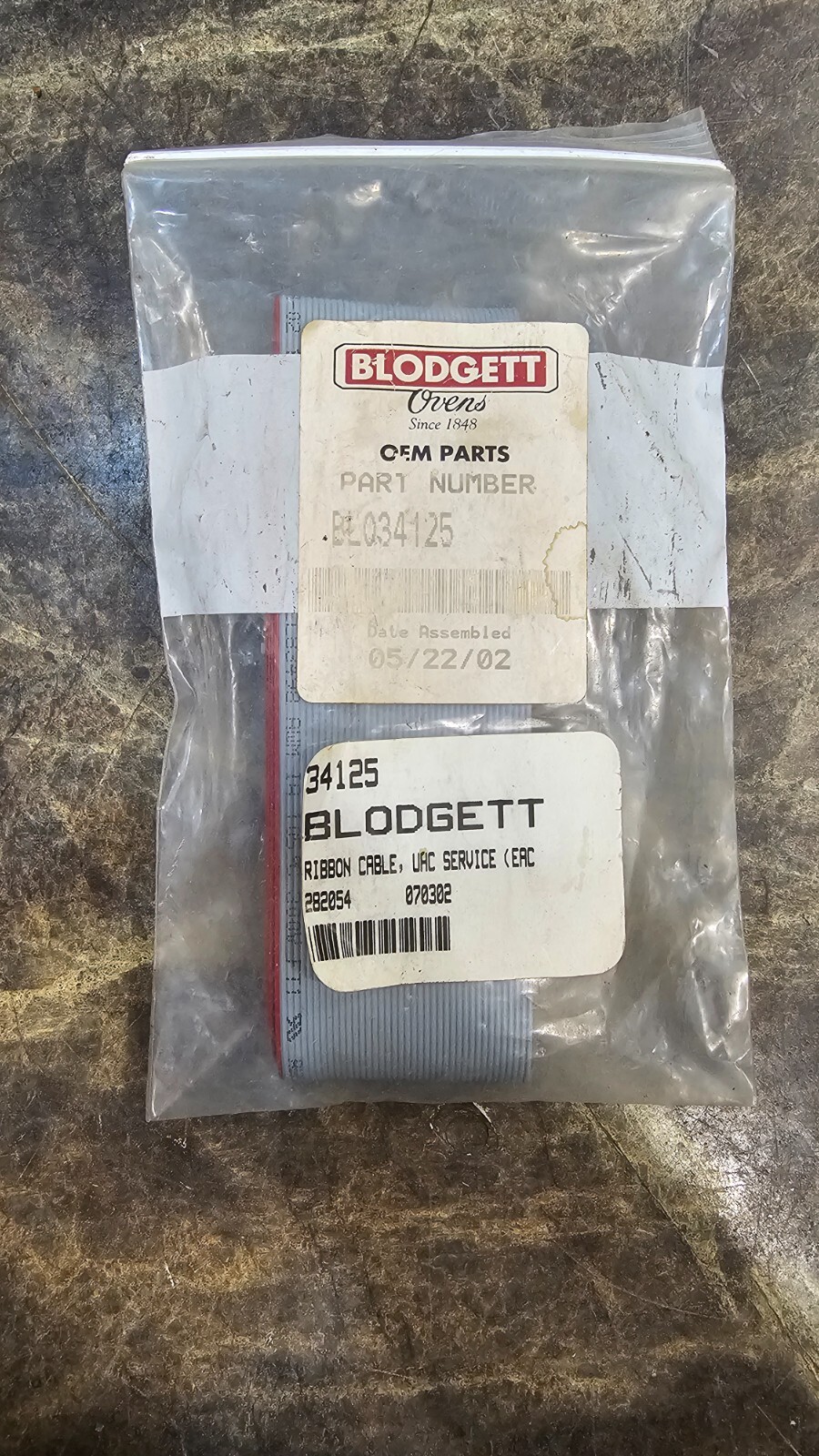 Blodgett Ribbon Cable, Uhc Ser. 33830 34125 - Free Shipping + Geniune OEM