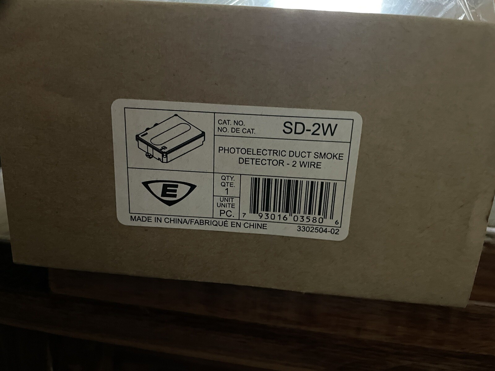 EDWARDS SuperDuct Conventional SD-2W Duct Detector, 2-Wire