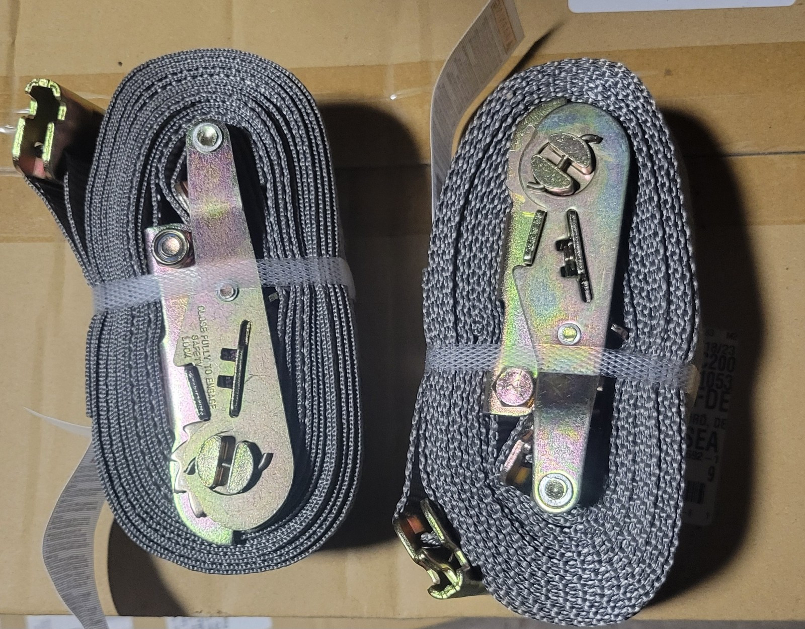 Pacific Cargo Control Ratchet Strap 2"x 16 Foot Double Pack (2) Straps Brand New