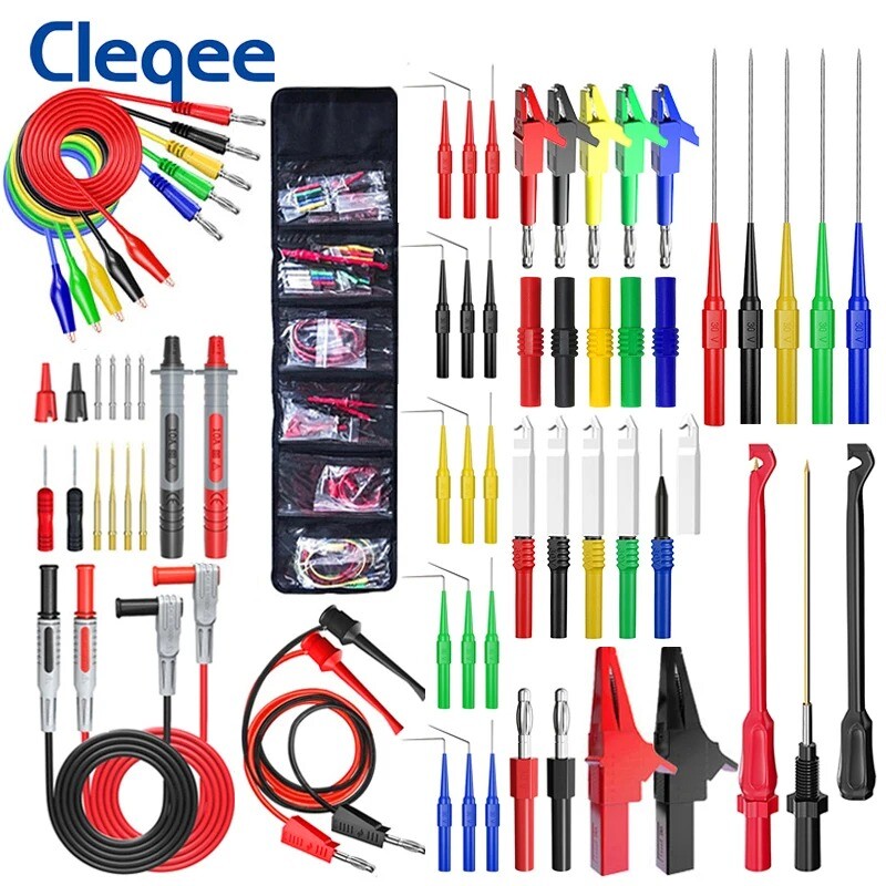 Back Probe Set Multimeter Test Leads Kit with Replaceable Probes Set Banana Plug