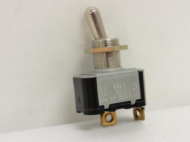 204068 New-No Box; MFG- 43019-2 Toggle Switch; 2-Pos; 250/125VAC; 10/15A