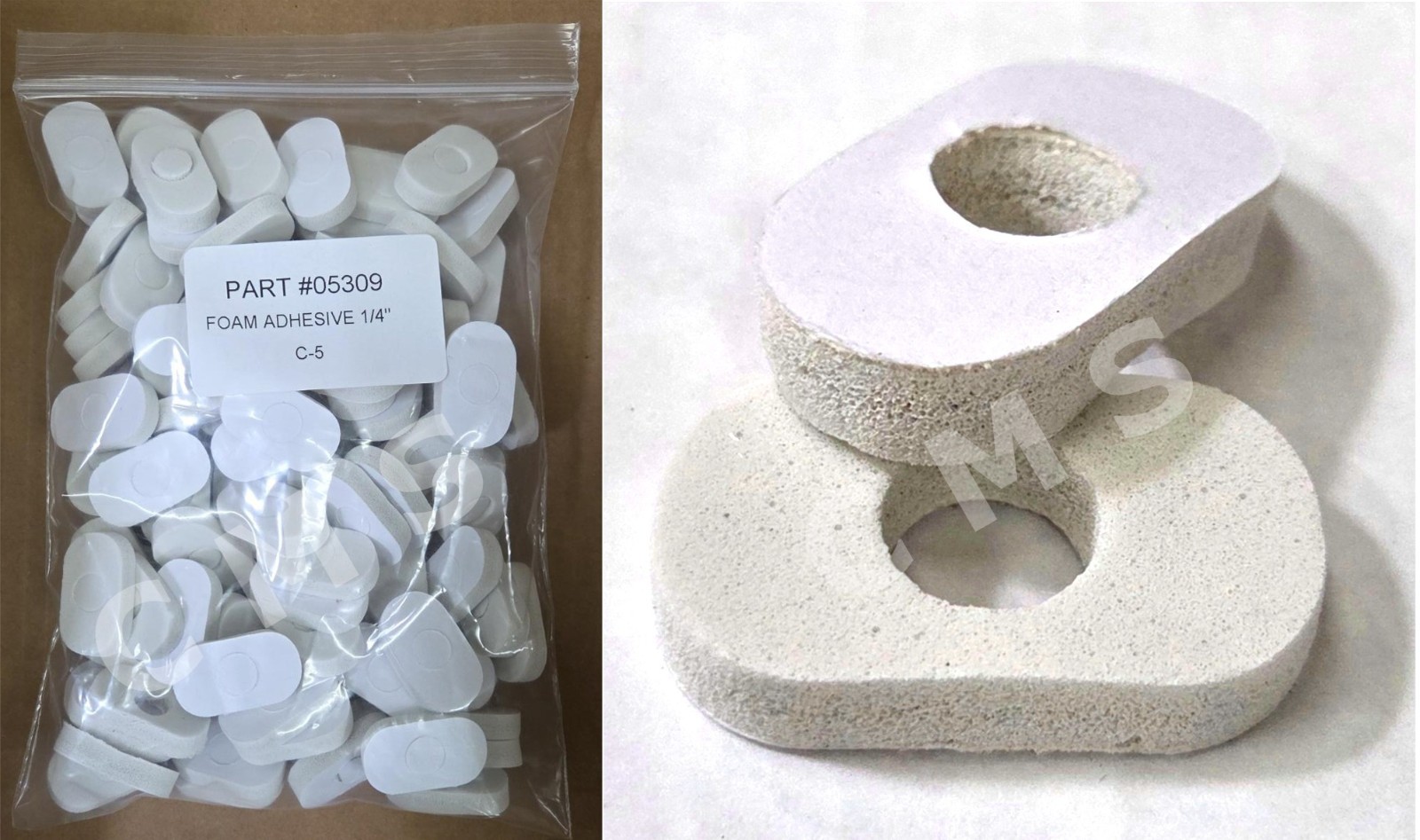 AETNA 1/4'' Adhesive Orthopedic Foam Pre-cut Corn Pad White 100/BG 610-05309 C-5
