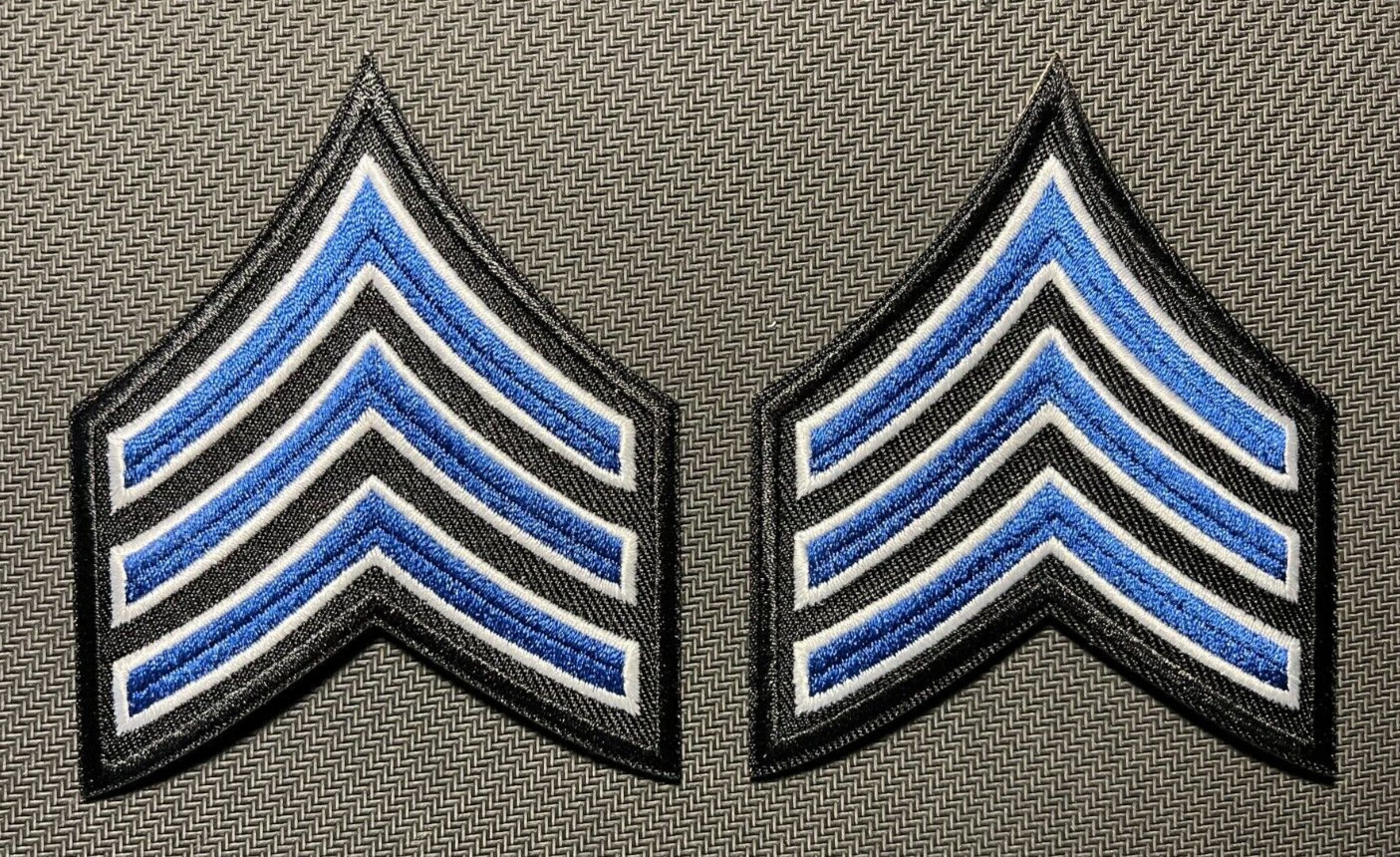 chevron patches two sergeant chevron patches 2 7/8" x 3.5" Sergeant chevron 2 pc