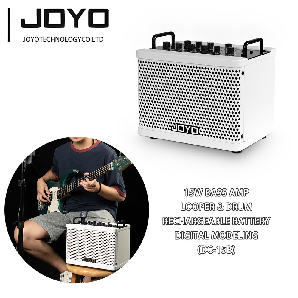 JOYO 15W Portable Bass Amp Combo 9 Models + 6 Modulation FX Rechargeable Battery