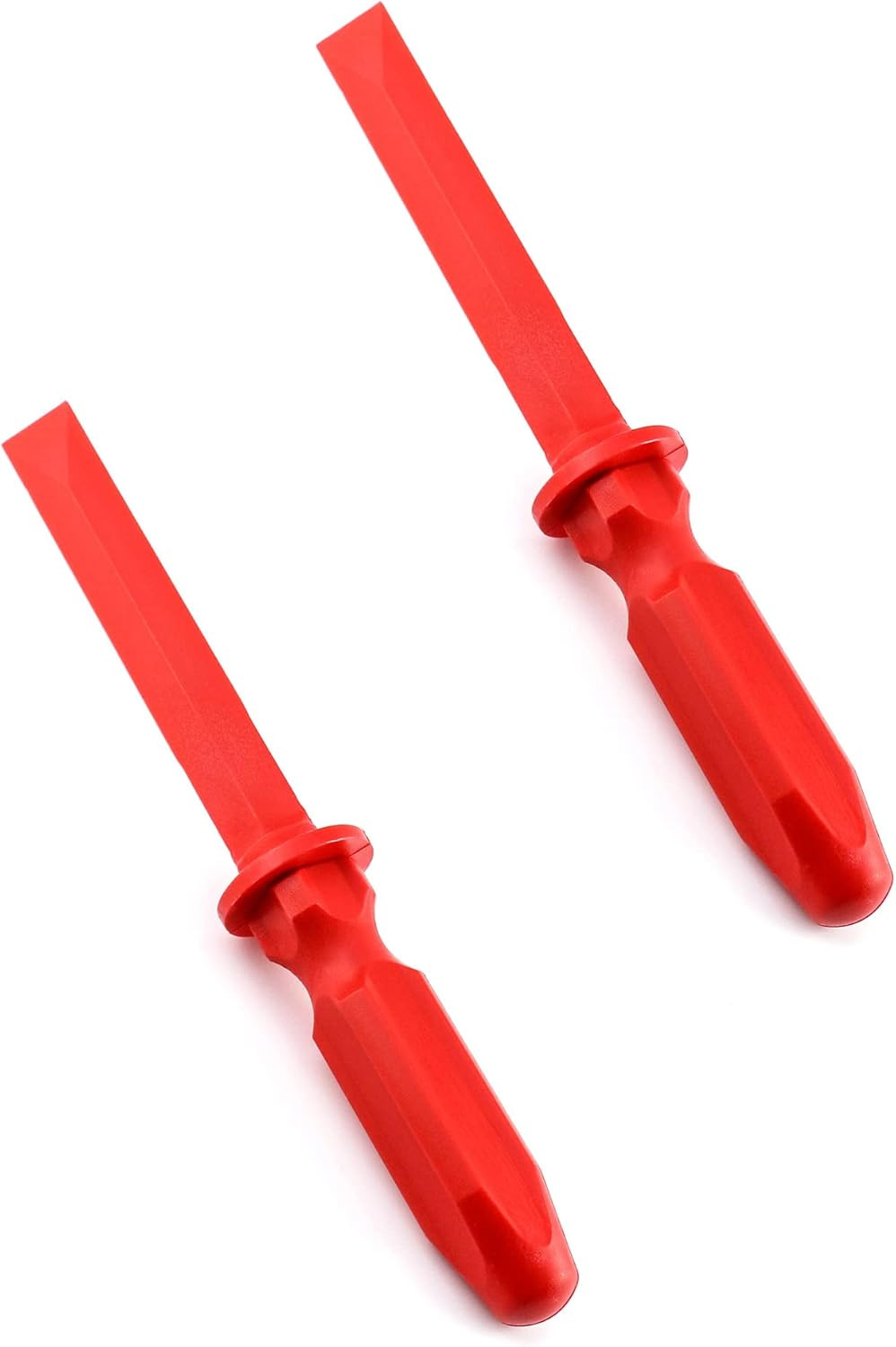 Chisel Scraper, 2 Pack (7/8") Wheel Weight Remover, Non-Marring Plastic Scraper