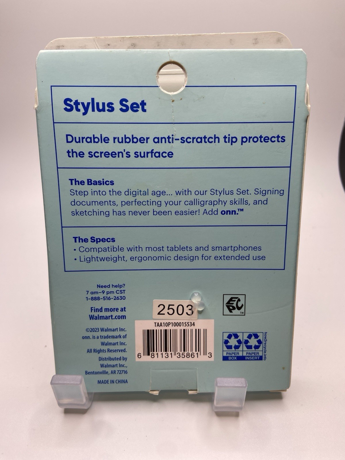 onn Stylus Set 10 Pack Multicolor Universal Anti-Scratch Lightweight Ergonomic