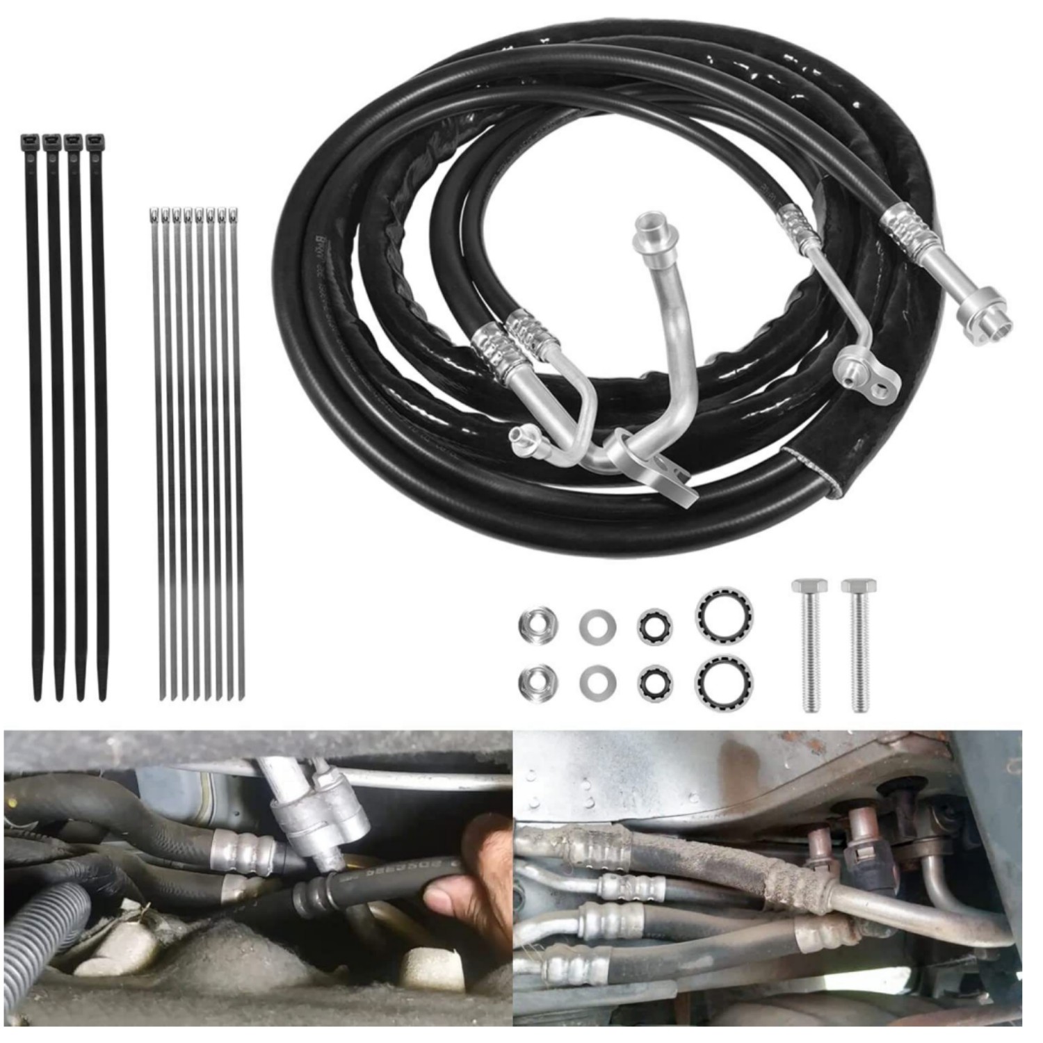 Rear AC Line Set AT34653 for 07-17 Chevrolet Traverse Rear Auxiliary AC Hose Kit