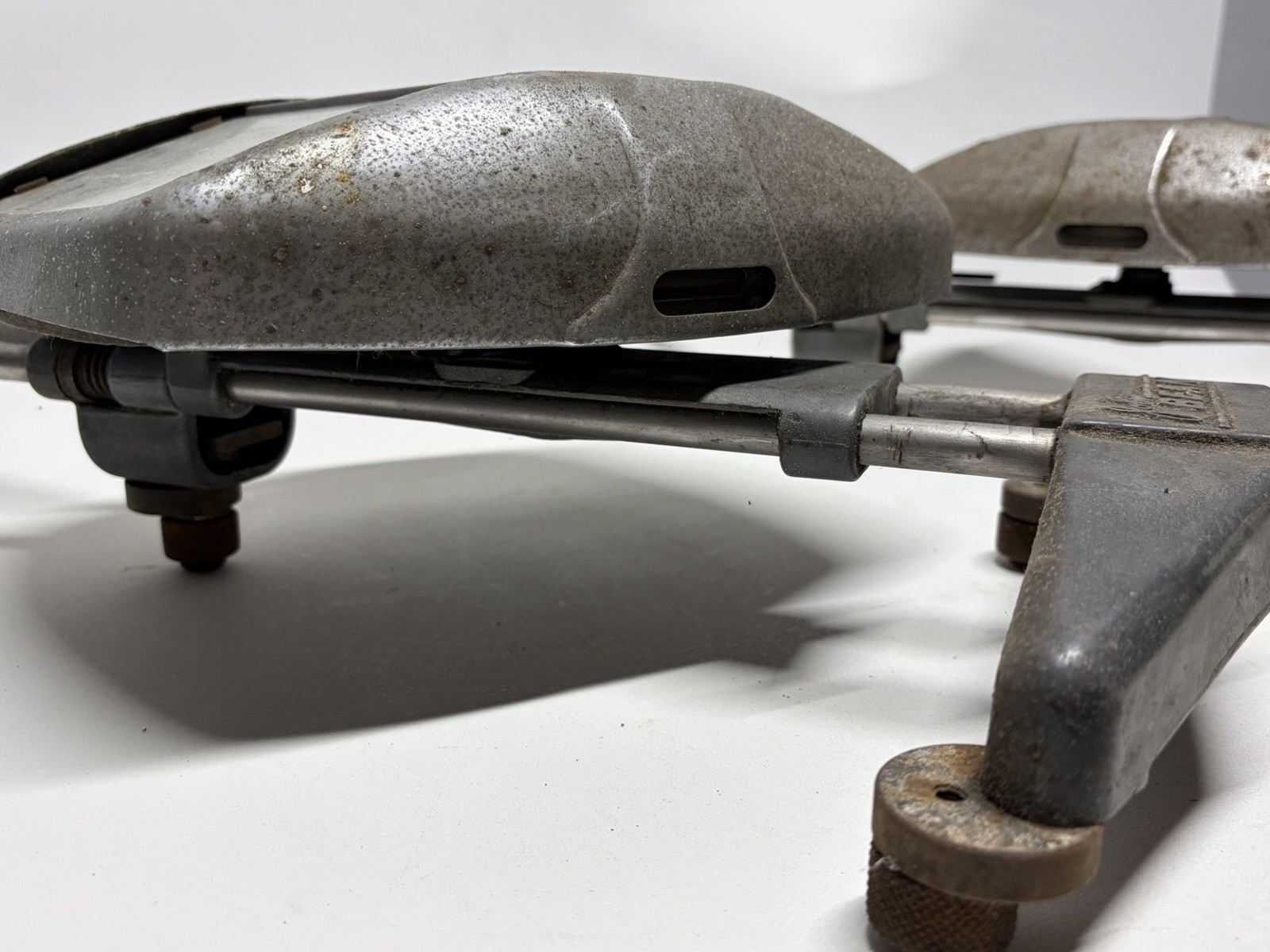 Set If 2 John Bean 1940s Visualiner Alignment Wheel Adjustable Clamp Mirrors