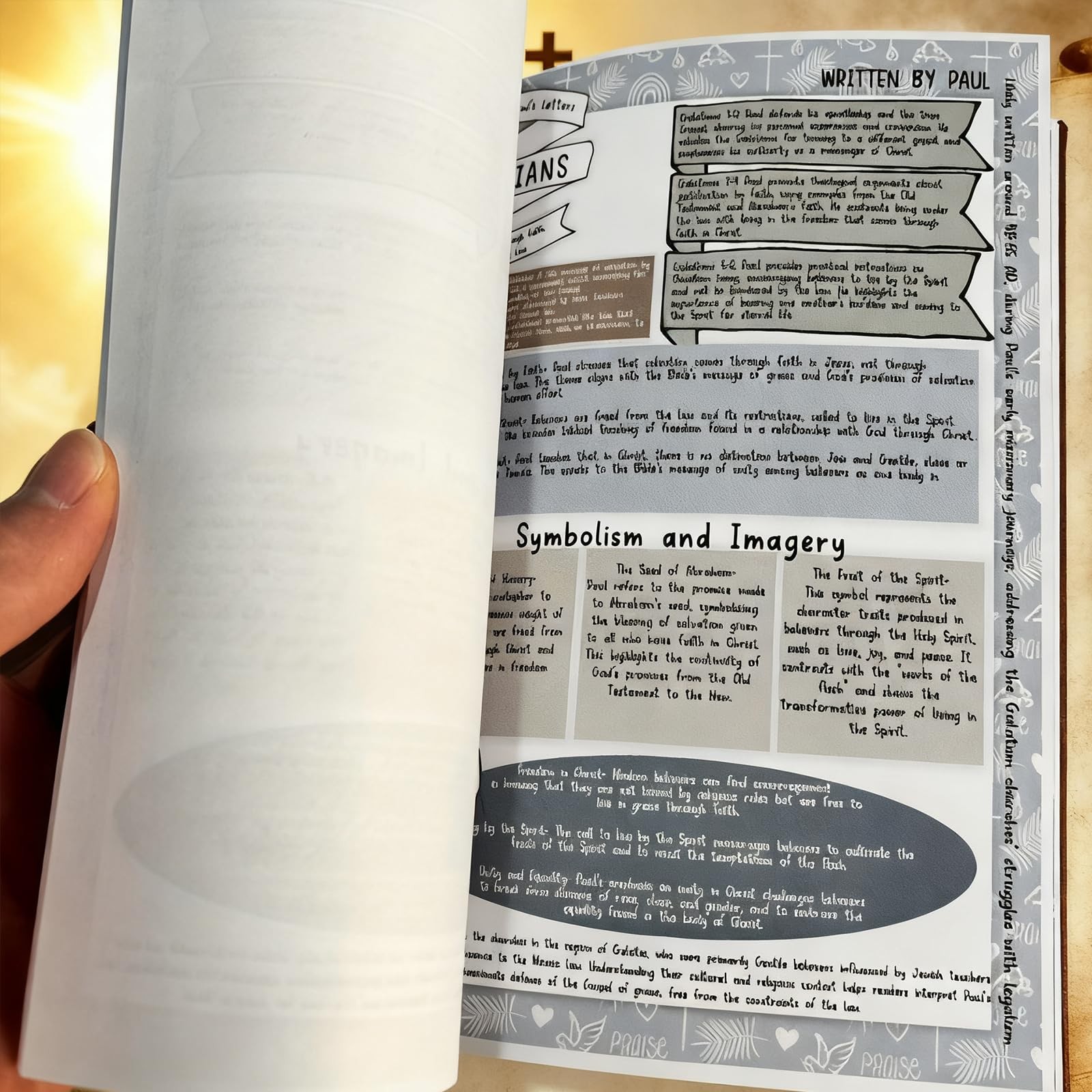 Bible Study Guide 66-Page Bible Study Guide Daily Devotional Journal Prayer S...