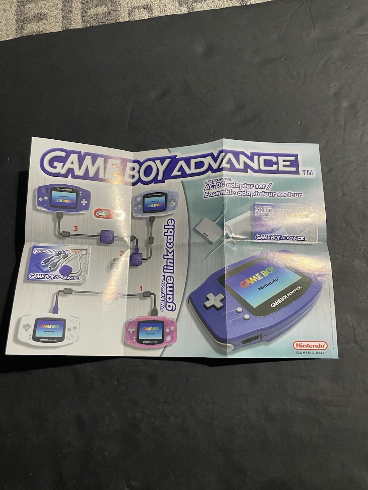Nintendo gba poster insert p(noe)AGB-EUR